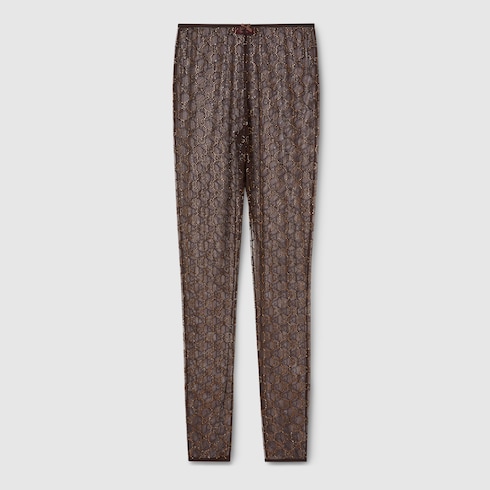 Leggings de tul con GG con cristales