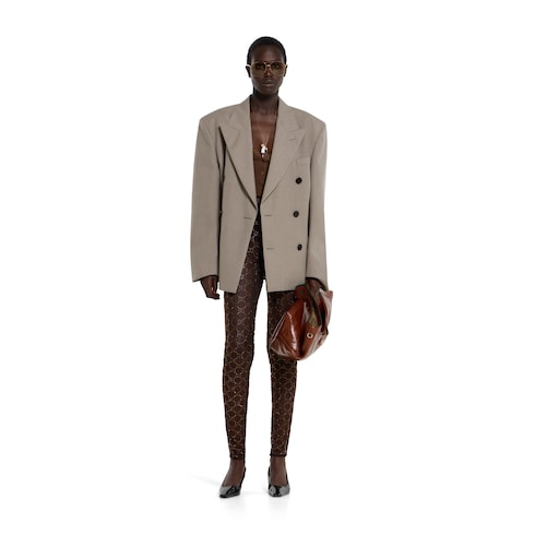 Tulle leggings with GG crystals