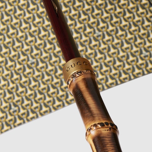 马衔扣印花尼龙雨伞