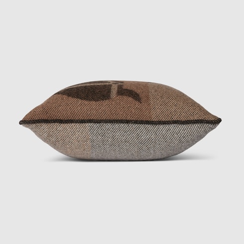 Wool jacquard cushion