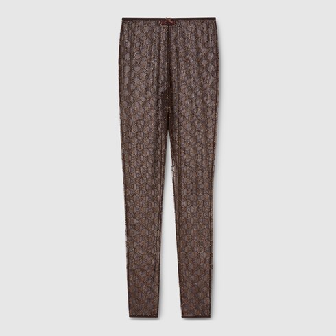 Leggings de tul con cristales GG
