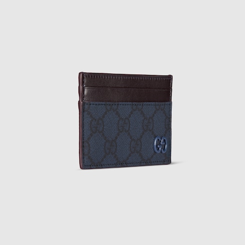 酒红色滚边GG卡片夹