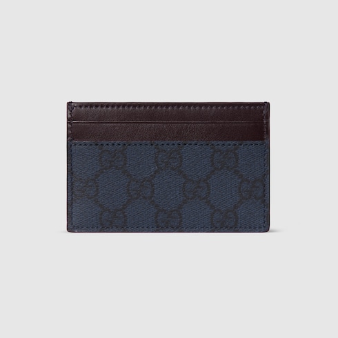 Tarjetero con GG y ribete burdeos