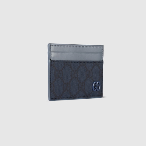 Dusty blue trim GG card case