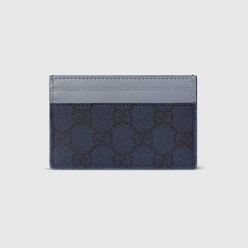 Dusty blue trim GG card case