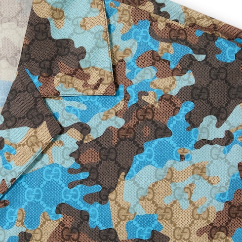 Bowling-Shirt aus Baumwollpopeline mit Print