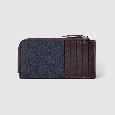 GG ジップカードケース ボルドー トリム