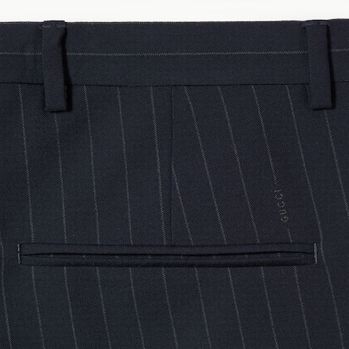 Pinstripe wool pant