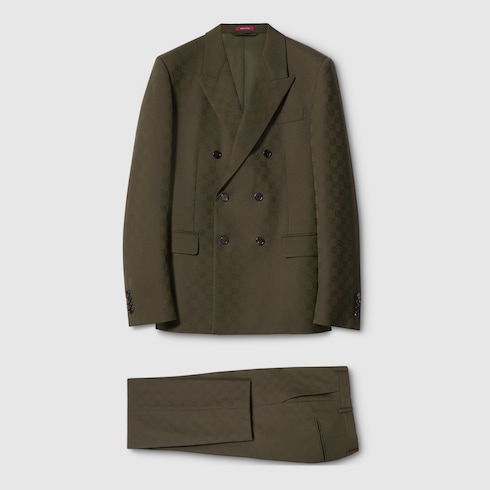 GG wool jacquard suit