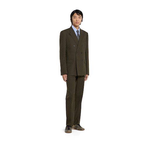 Costume en jacquard de laine GG