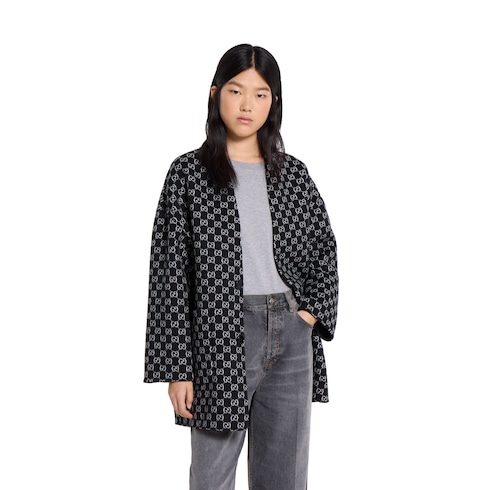 Cappotto reversibile in lana e seta