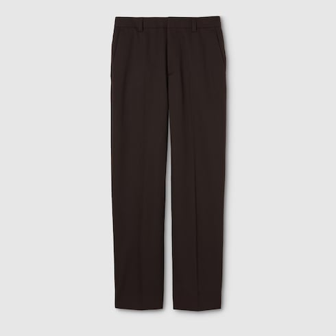 Wool grain de poudre trousers