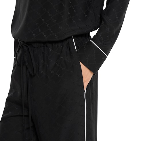 Hose aus Seidenjacquard mit Horsebit