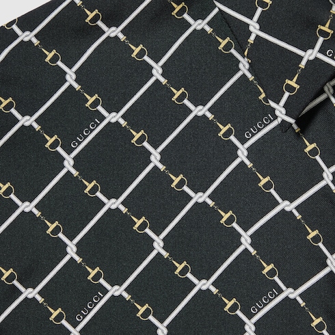 Chemise en twill de soie avec imprimé