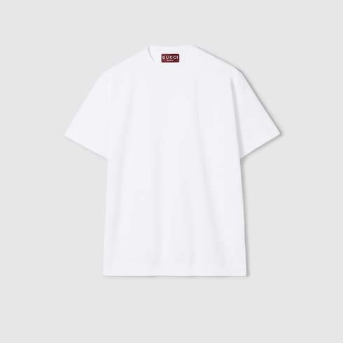 Cotton jersey T-shirt with embroidery