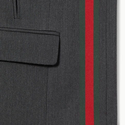 Wool vest with Web insert