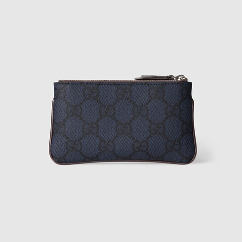 キーポーチ ボルドー トリム