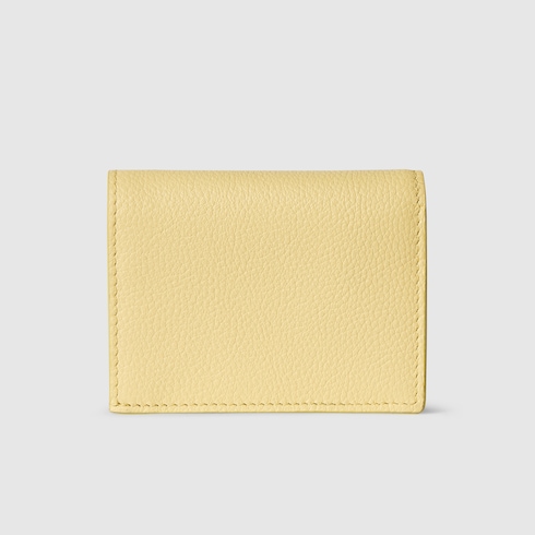 Kleine GG Marmont Brieftasche mit brauner Innenseite