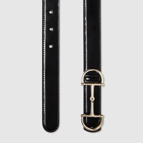 Cinturón delgado reversible con Horsebit