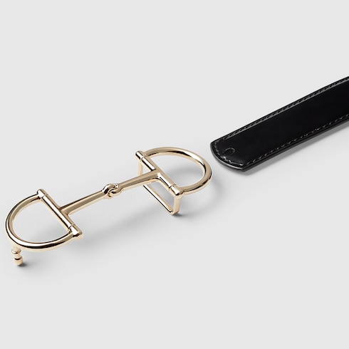 Cinturón delgado reversible con Horsebit