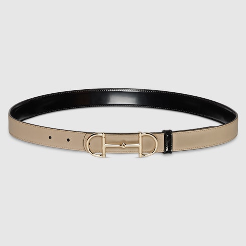 홀스빗 디테일 리버서블 씬 벨트