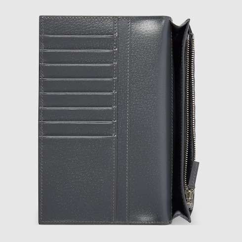 Längliche GG Brieftasche mit grauer Innenseite