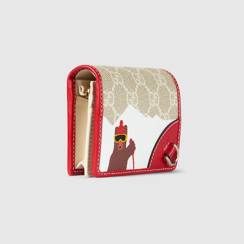 Cartera con estampado GG tamaño pequeño