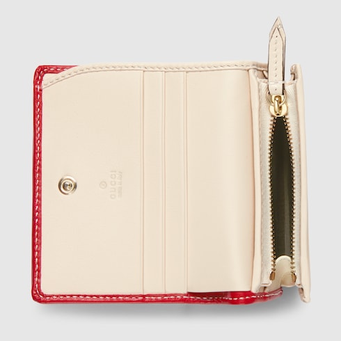 Cartera con estampado GG tamaño pequeño