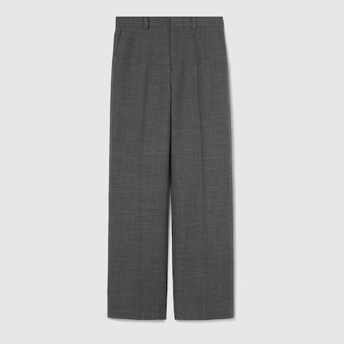 Wool crêpe trousers