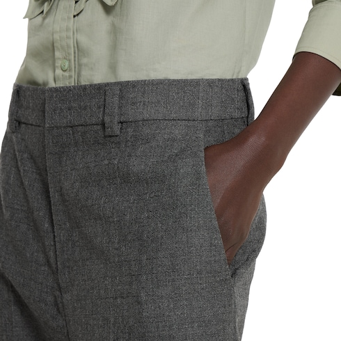 Pantalone in crêpe di lana