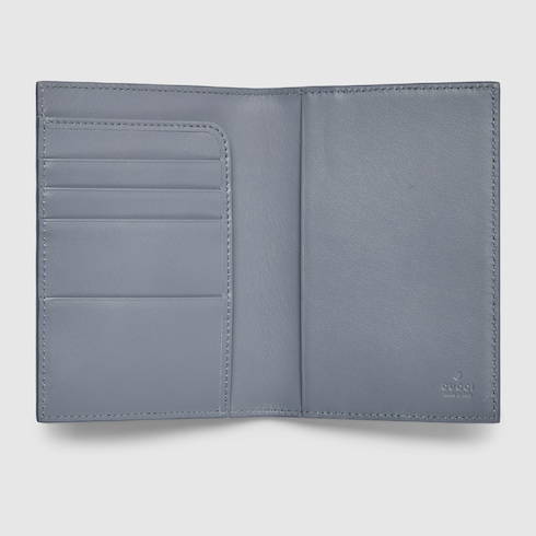 蓝色内饰GG护照夹