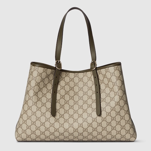 Borsa shopping GG Emblem misura grande