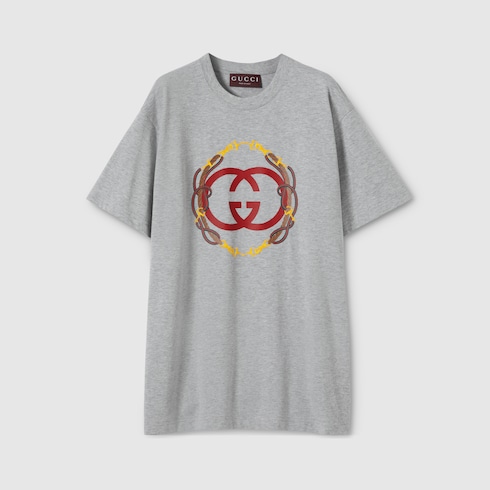 Cotton jersey T-shirt with print