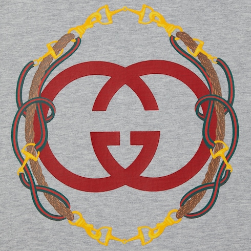 Cotton jersey T-shirt with print