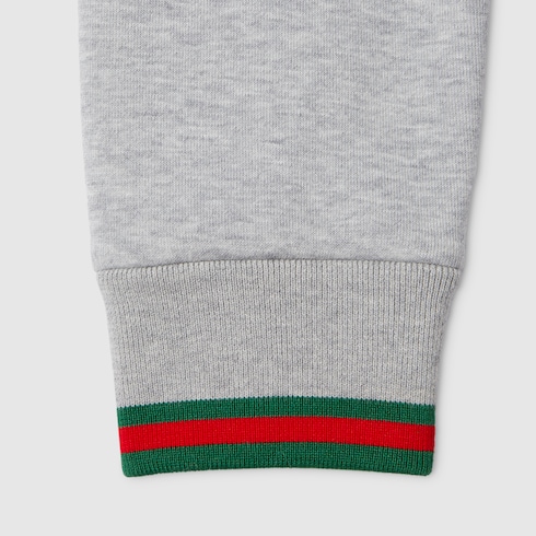 Cardigan in jersey di cotone con Web 