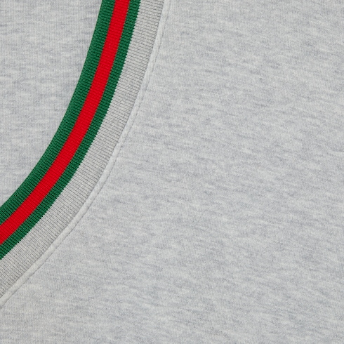 Sweatshirt aus Baumwolljersey mit Web 