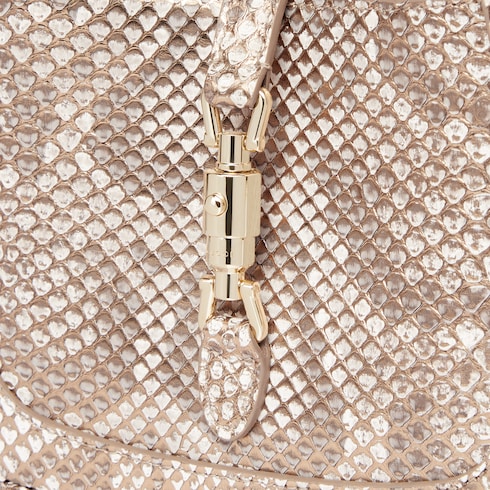 حقيبة Gucci Jackie 1961 صغيرة الحجم جداً من جلد أفعى البايثون