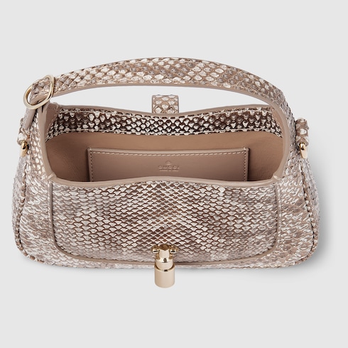 Gucci Jackie 1961 Mini-Tasche aus Pythonleder