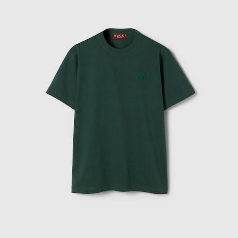 Cotton jersey T-shirt with embroidery