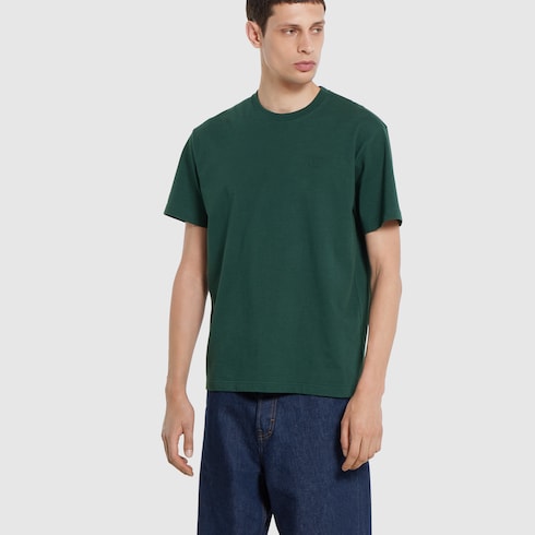 Camiseta de punto de algodón con bordado