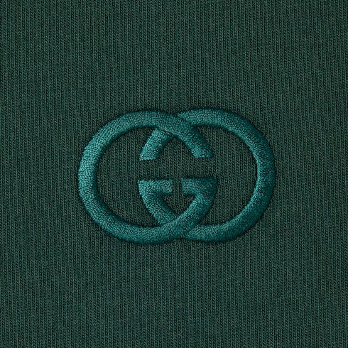 تي شيرت من قطن جيرسي مع تطريز