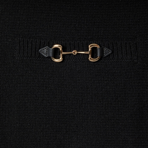 Wool cashmere jumper with Horsebit