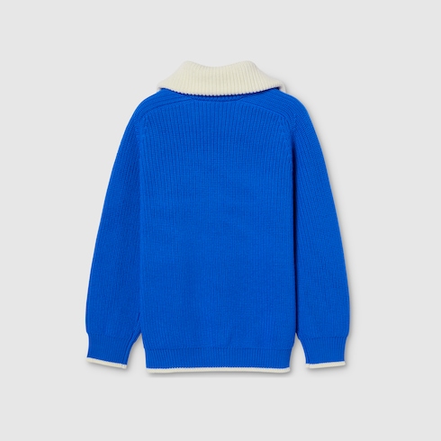 Maglione polo bambino in lana