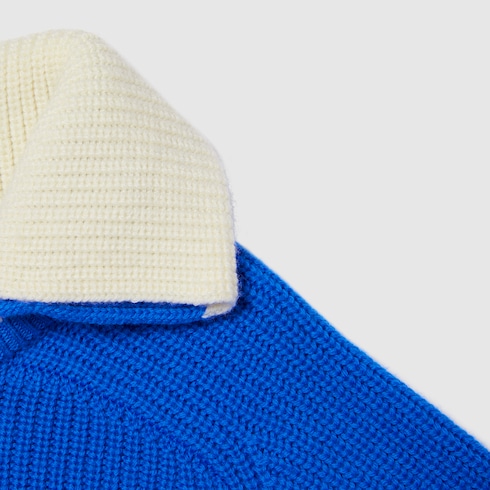 Children's wool polo jumper