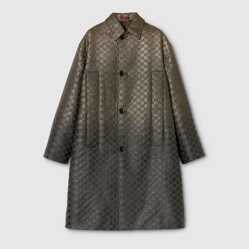 Manteau en lamé en toile GG