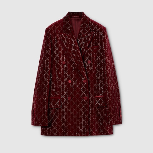 Veste en velours de coton avec broderie