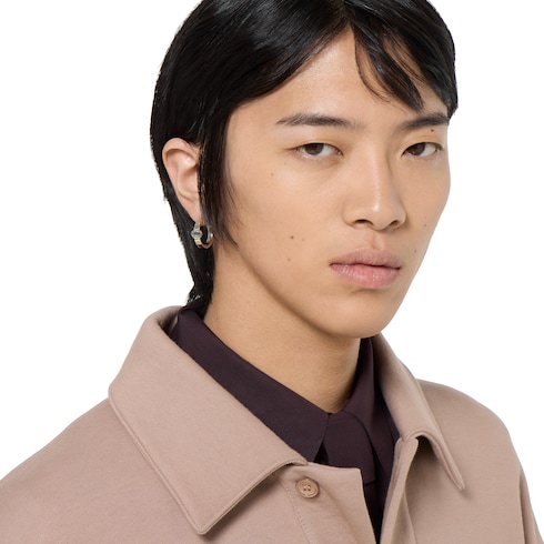 Gucci Interlocking系列环形耳环