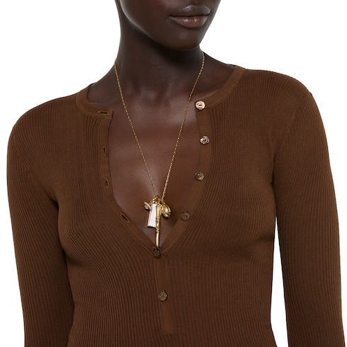 Cardigan aus fein gerippter Baumwolle