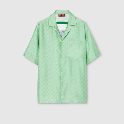 Yuko Higuchi silk twill bowling shirt 