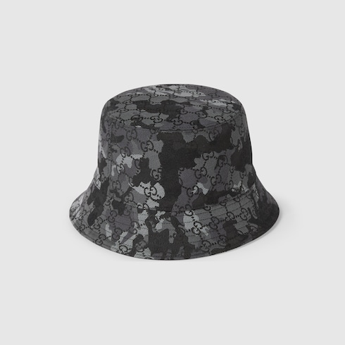 قبعة باكت من كانفاس GG بتأثير معرّق